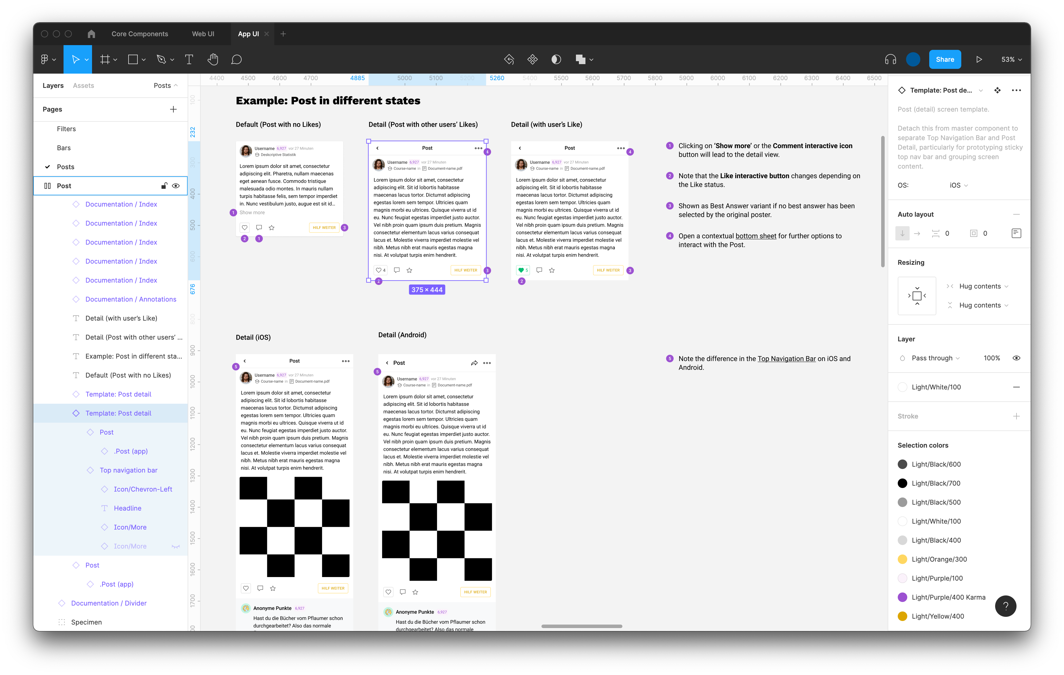 Studydrive's design system: design documentation