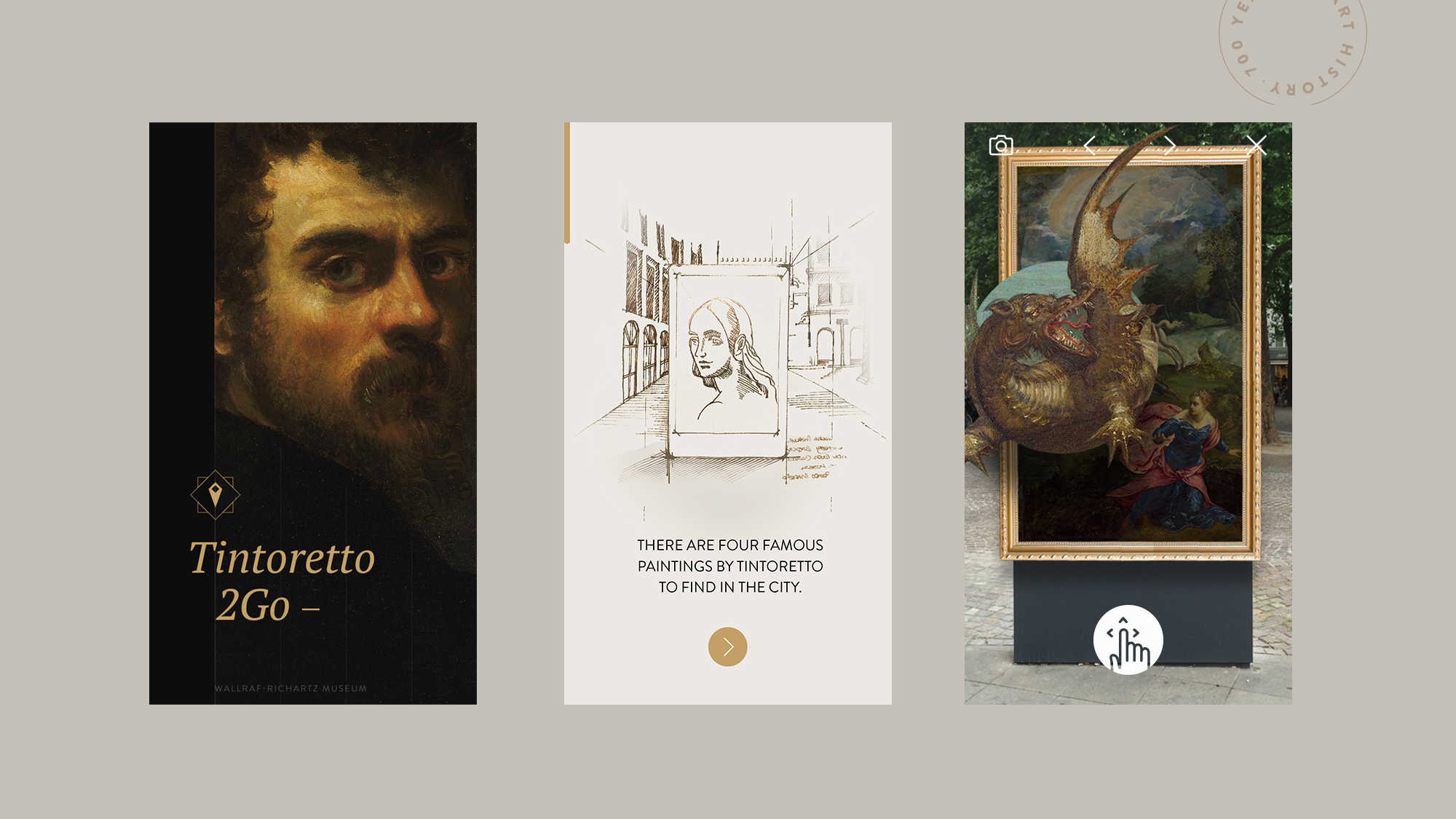 Tintoretto2Go: hijack adverts with art + city treasure hunt